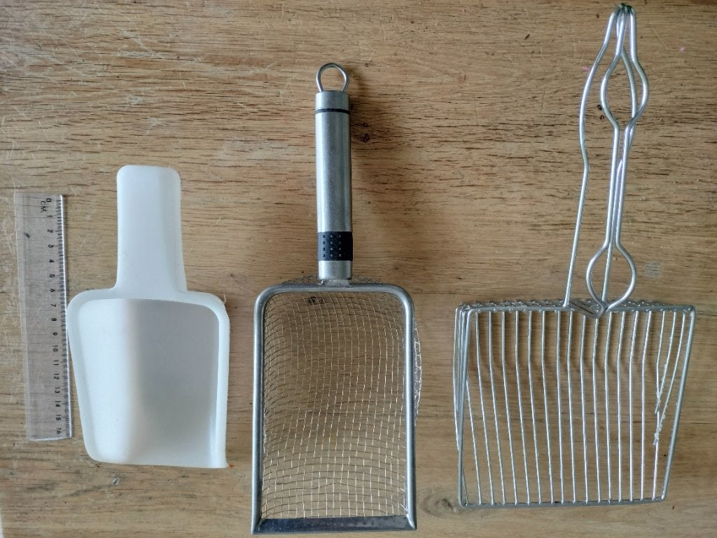 Schepjes voor kattenbak, Ophalen, Nieuw, Open