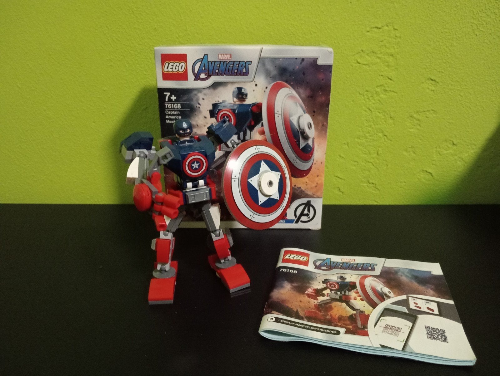76168 Captain America Mech Armour, Marvel, Lego, Nieuw, Ophalen of Verzenden