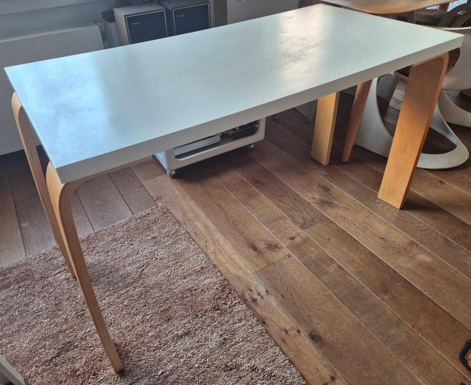 Ikea Vika bureau met Oleby poten - 120x60x74 cm, Ophalen, Gebruikt, Scandinavisch, IKEA