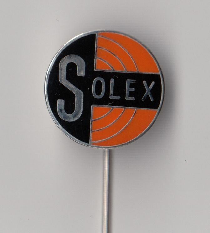 Solex brommer emaille A speldje, Gebruikt, Niet vindbaar, Niet vindbaar, Speldje of Pin