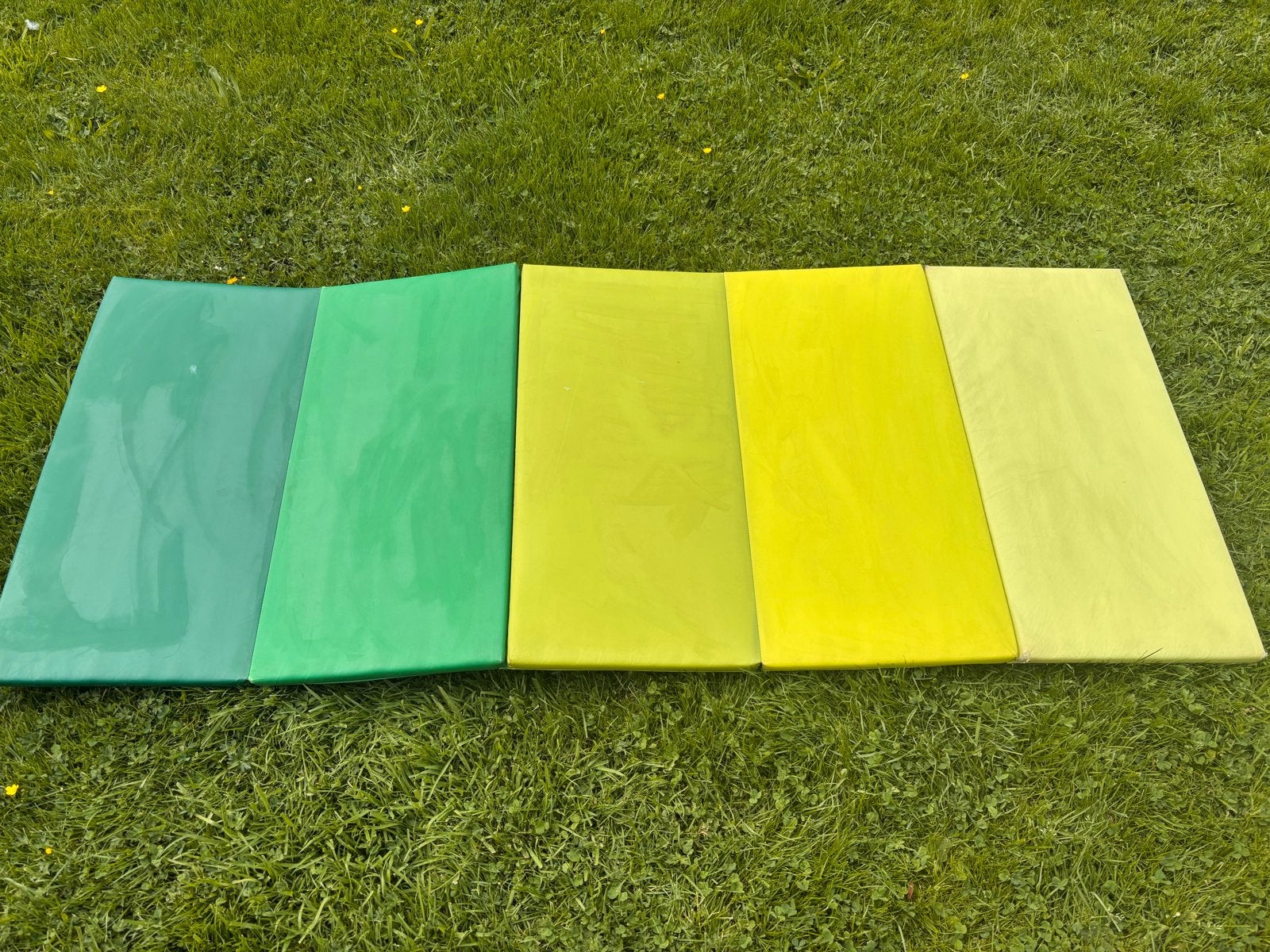 IKEA Speelmat Opvouwbaar - Groen/Geel, Ophalen, Gebruikt, Speelkleed