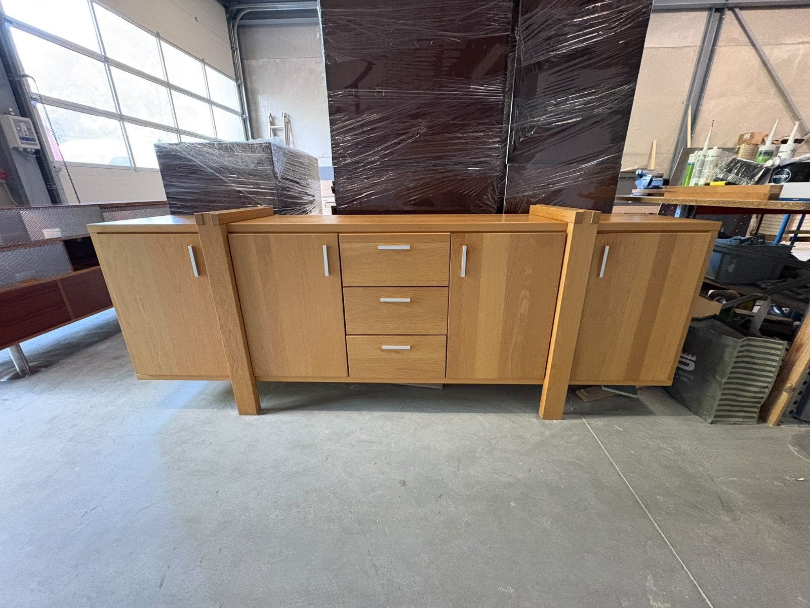 Eiken dressoir by Mintjens België, Ophalen of Verzenden, Gebruikt, 25 tot 50 cm