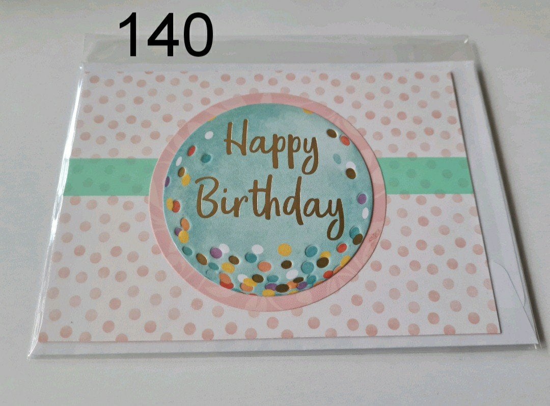 Happy Birthday kaart, verjaardagskaart Engels 140, Ophalen, Nieuw, Overige thema's