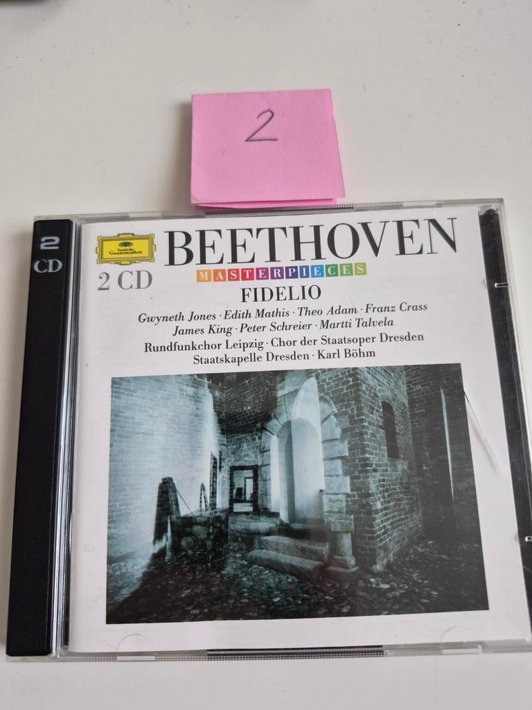 Beethoven Masterpieces: Fidelio 2 CD - Karl Böhm, Boxset, Gebruikt, Opera of Operette, Ophalen of Verzenden