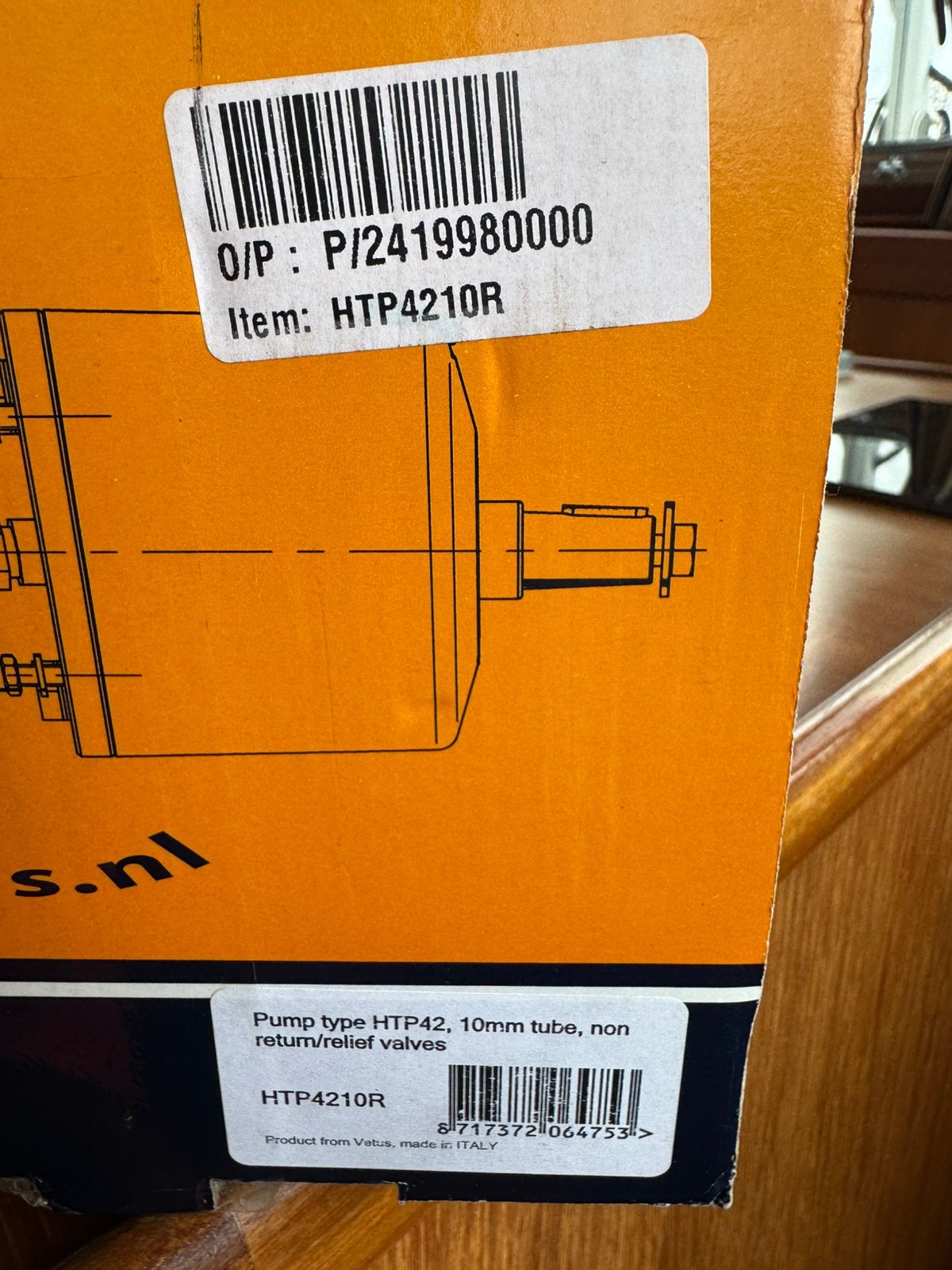 Vetus HTP4210R Hydraulische Stuurpomp, Ophalen of Verzenden, Nieuw, Motor en Techniek