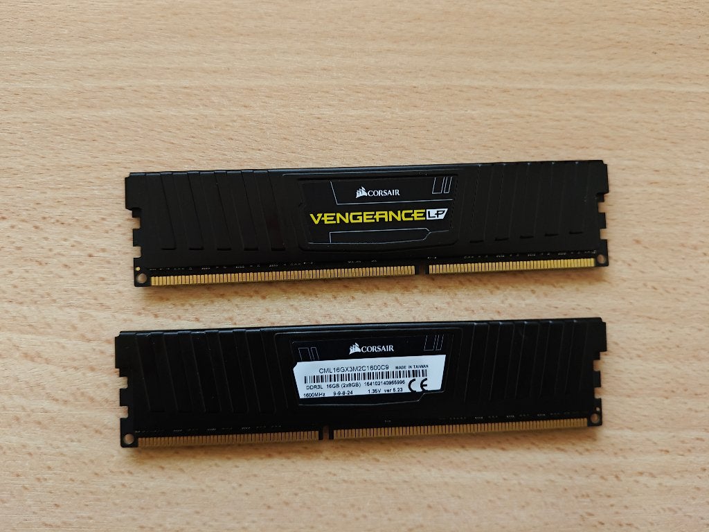 16GB Corsair Ventageance LP (2x8GB, DDR3 & getest), Computers en Software, RAM geheugen, Gebruikt, DDR3, Ophalen of Verzenden