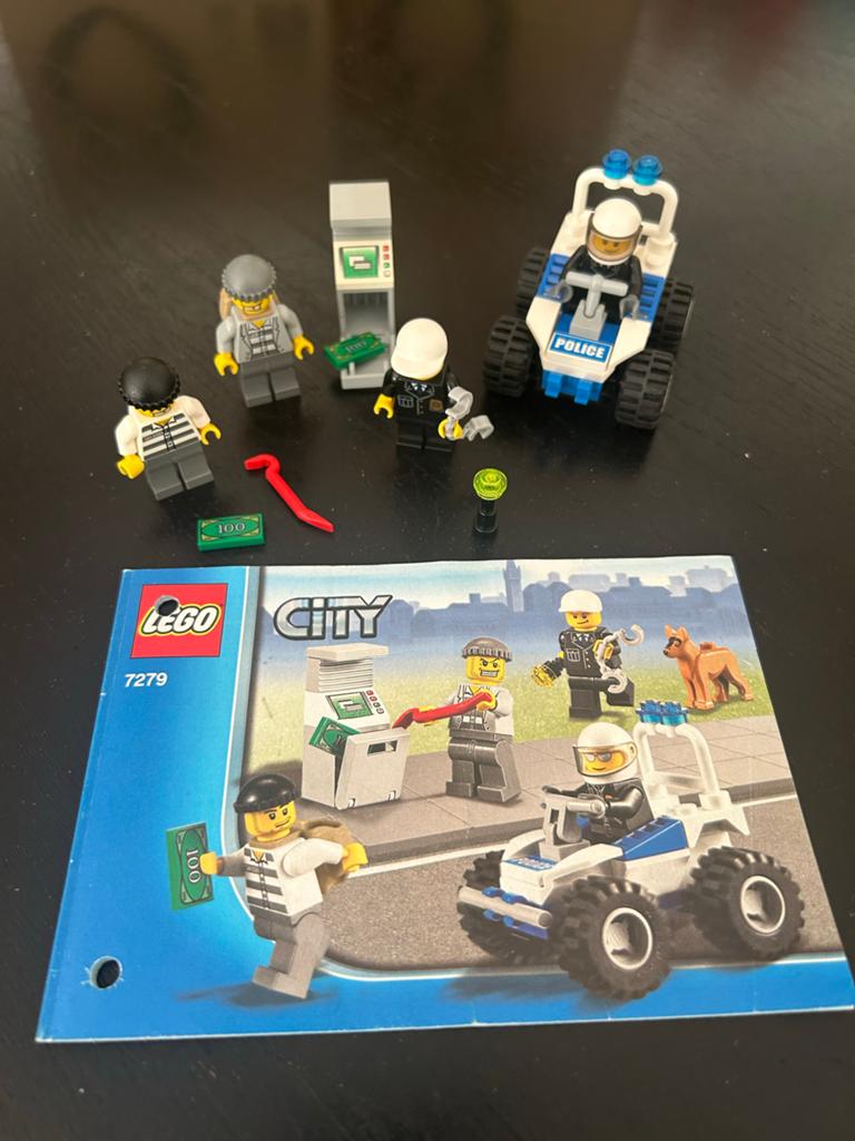 Lego City 7279 Politie Achtervolging met Boeven en ATV, City, Lego, Ophalen of Verzenden, Zo goed als nieuw