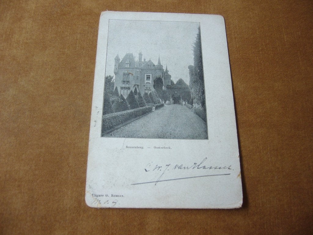 OOSTERBEEK  =  SONNENBERG  BRIEFKAART  1908, Ophalen of Verzenden, Voor 1920, Gelopen, Gelderland