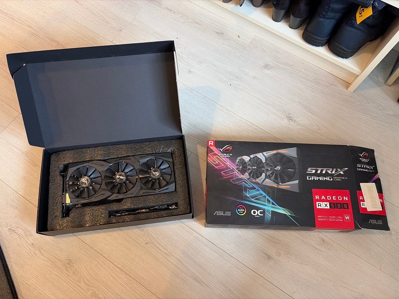 ASUS ROG Strix Radeon RX 580 OC Edition 8GB Gaming GPU, Computers en Software, Videokaarten, PCI-Express 3, Ophalen of Verzenden