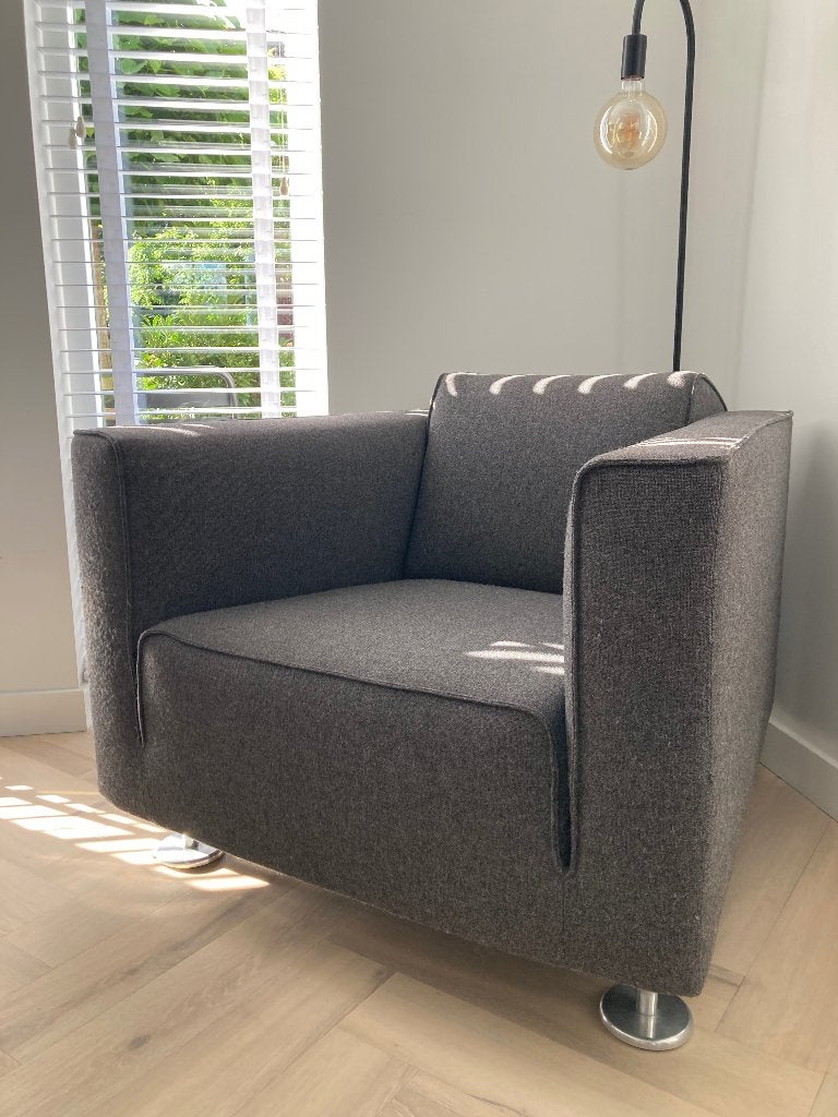 Fauteuil, Gebruikt, 75 tot 100 cm, Ophalen of Verzenden, Stof