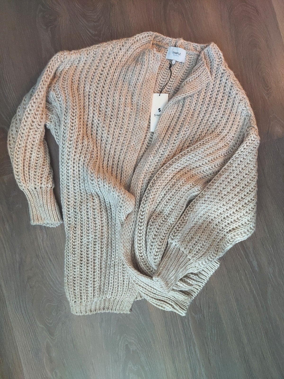 simple the brand vest wolmix maat L, Verzenden, Beige, Maat 42/44 (L), Nieuw