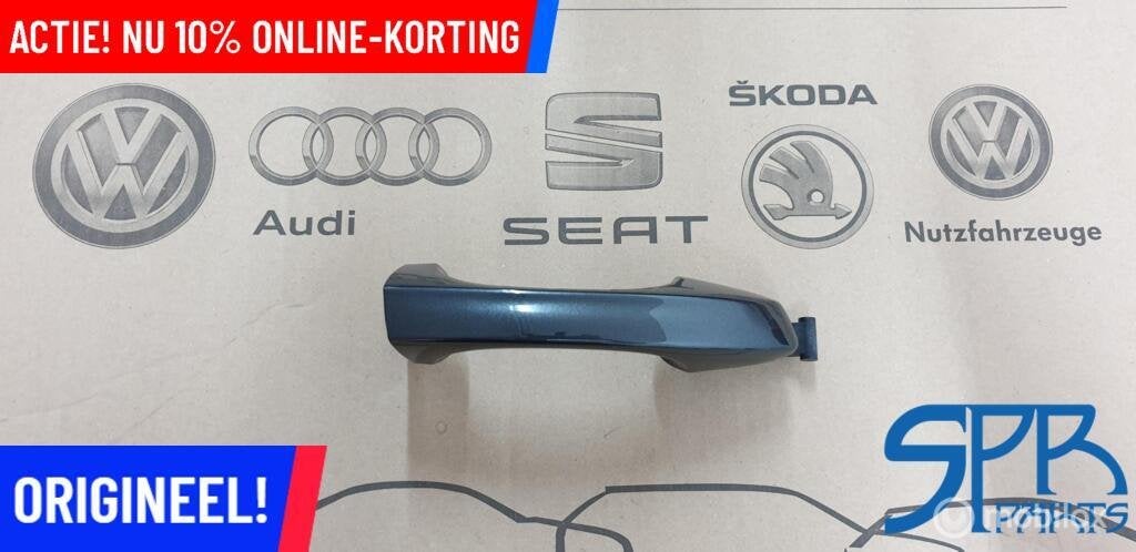 GOLF 7 LA9W GREEP Portiergreep RECHTSVOOR RECHTSACHTER DEUR, Volkswagen, Nieuw, Ophalen of Verzenden, Volkswagen