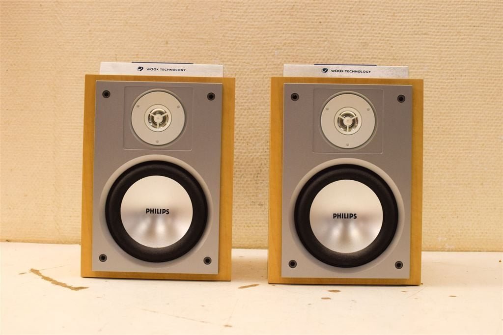 2 stuks Philips voox technologie luidsprekers 50622, Ophalen of Verzenden, Gebruikt, Minder dan 60 watt, Philips