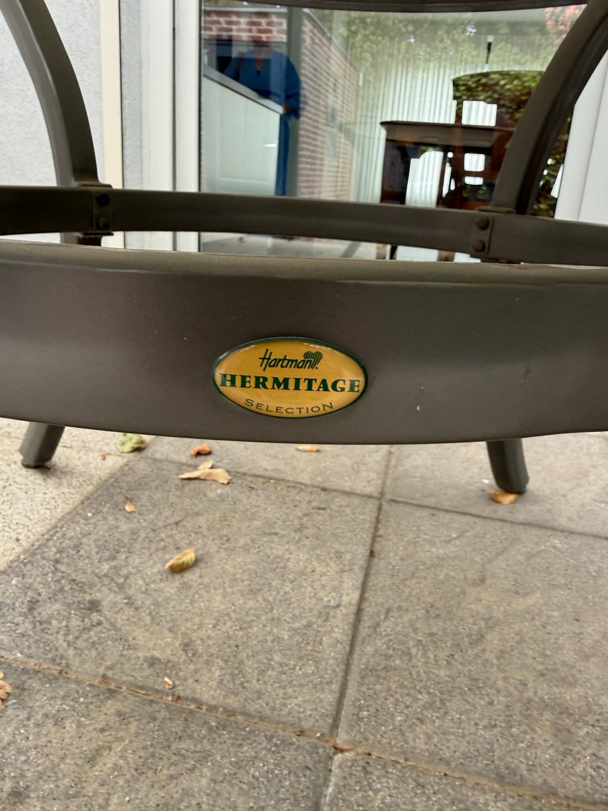 Hartman Hermitage Selection Tuin-/Balkontafel, Ophalen, Gebruikt, Rond, Metaal