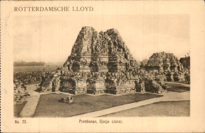 Nederlands Indië - Prambanan - Stempel Tandjongpriok - 1914, Ophalen of Verzenden, Briefkaart