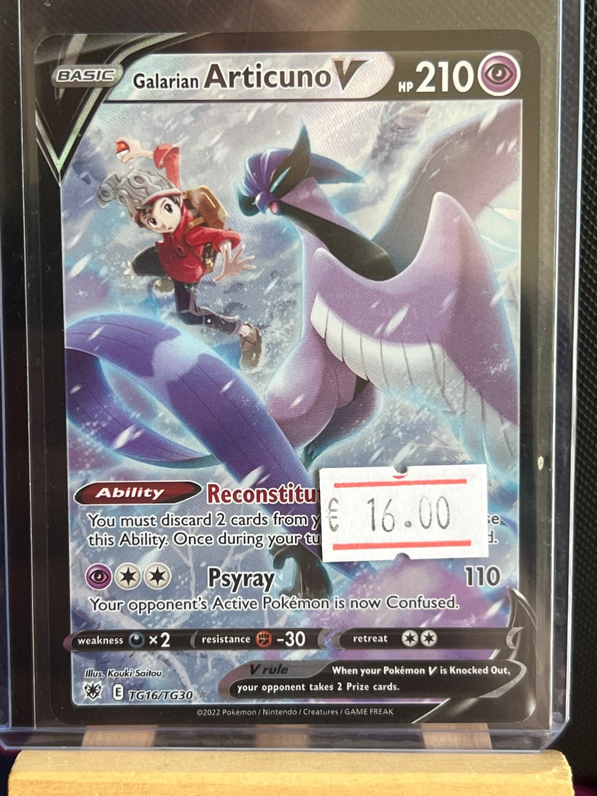 Pokémon Kaart: Galarian Articuno V TG16/TG30, Ophalen of Verzenden, Zo goed als nieuw, Losse kaart