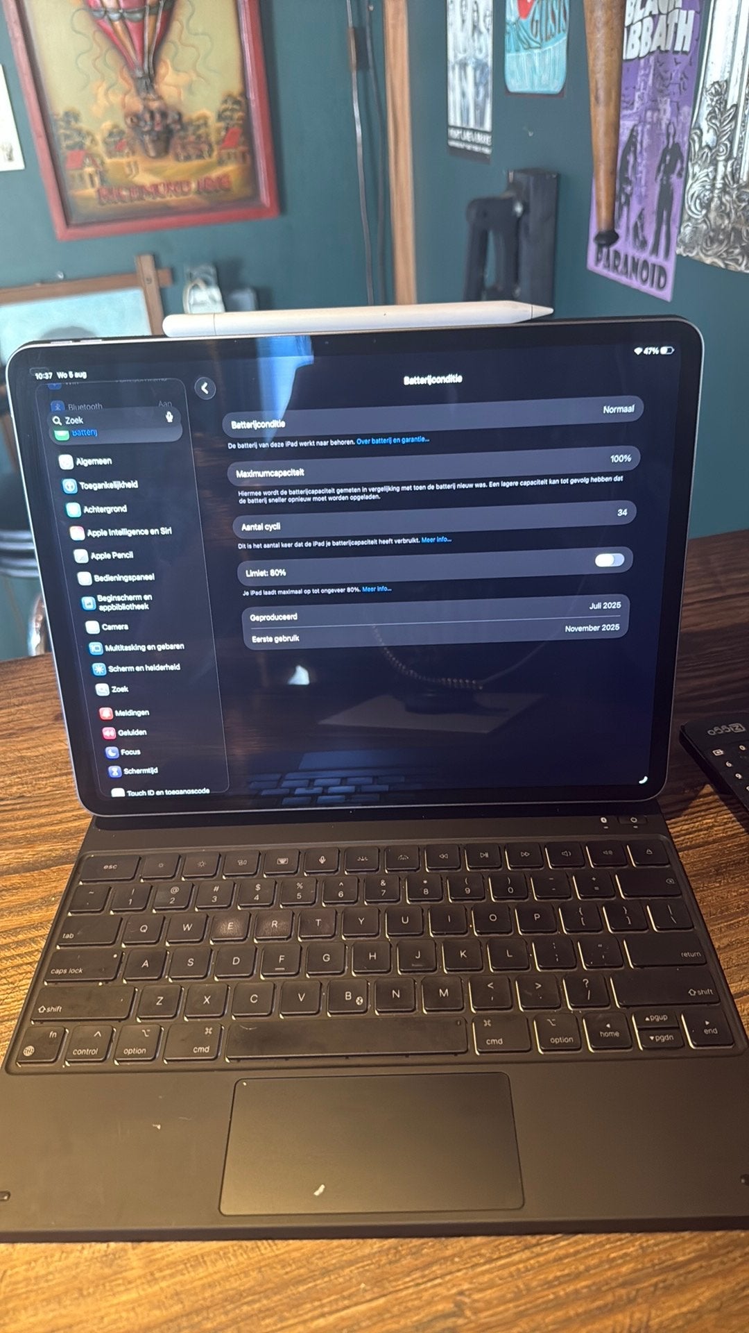 Apple iPad Air 13” (2025)128GB WiFi+Apple Pencil+Toetsenbord, Computers en Software, Apple iPads, Ophalen, 13 inch of meer, Apple iPad Air