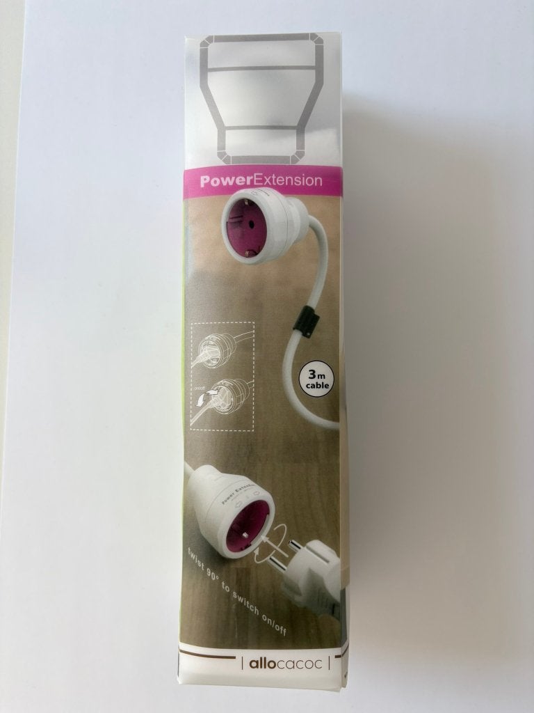Allocacoc PowerExtension FR 3M Purple – 21 stuks (nieuw), Doe-het-zelf en Verbouw, Elektra en Kabels, Ophalen of Verzenden, Nieuw