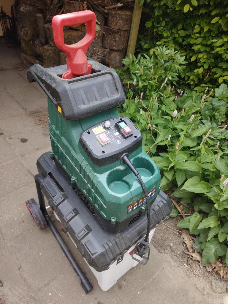Parkside electrische hakselaar met opvangbak, Tuin en Terras, Hakselaars, Ophalen, Gebruikt, Parkside, Met opvangbak
