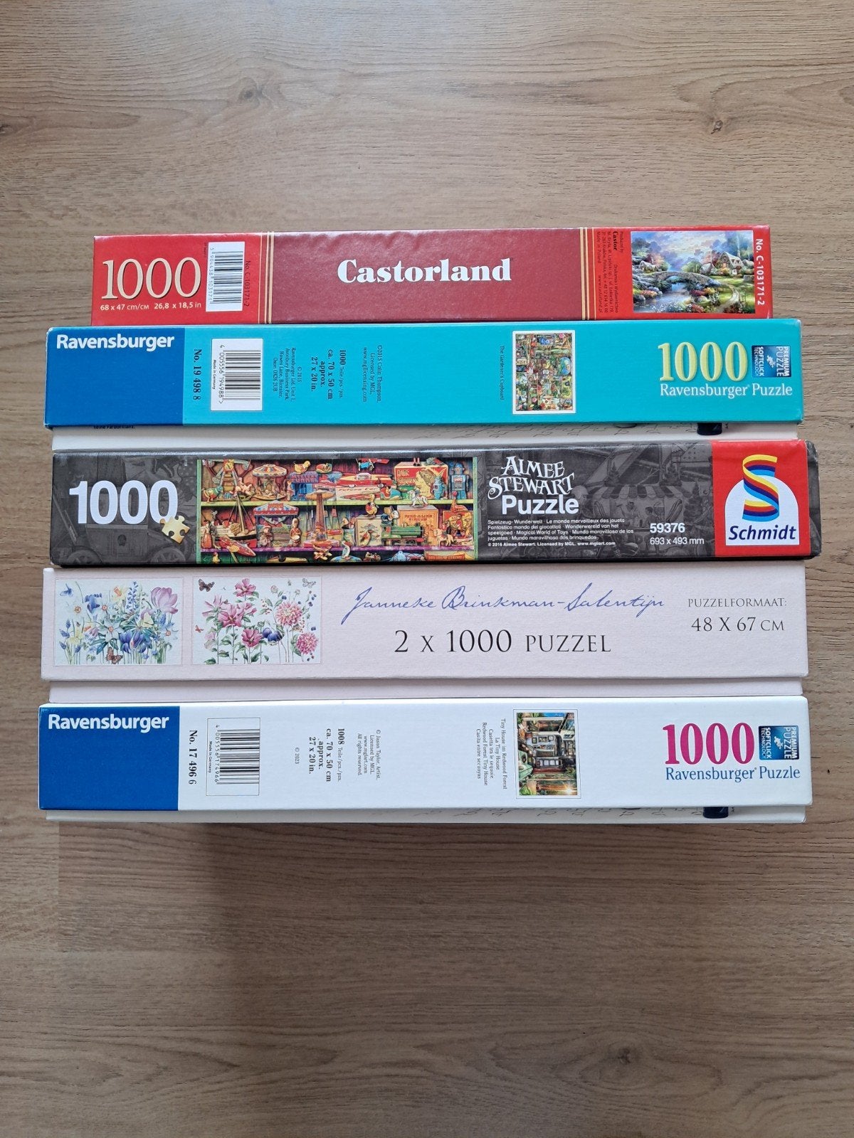 Diverse Legpuzzels - Ravensburger, Castorland, Schmidt, JBS, Ophalen of Verzenden, 500 t/m 1500 stukjes, Zo goed als nieuw, Legpuzzel