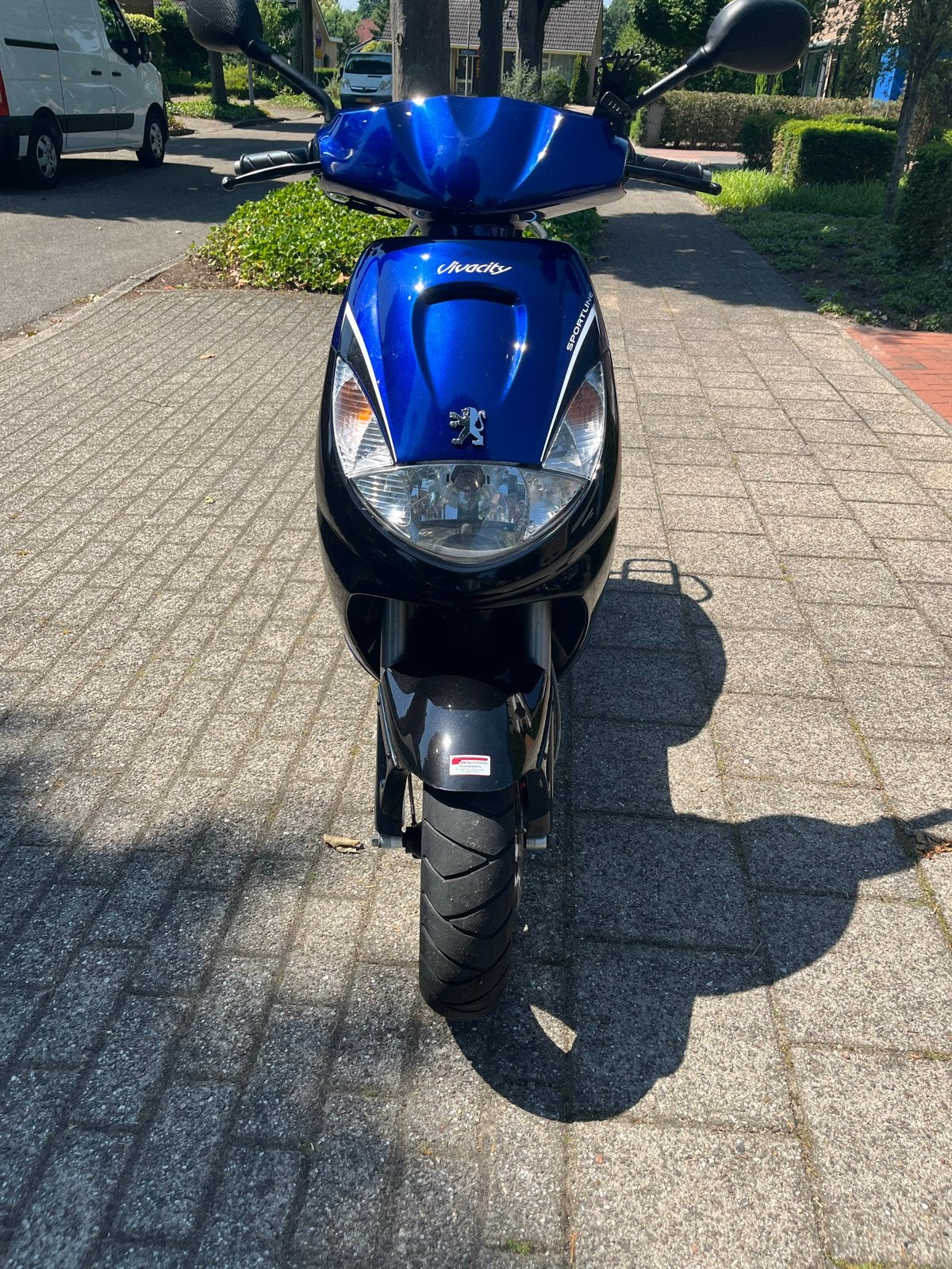 Peugeot Vivacity Sportline Scooter - Blauw/Zwart, Tweetakt, Gebruikt, Ophalen of Verzenden, 50 cc