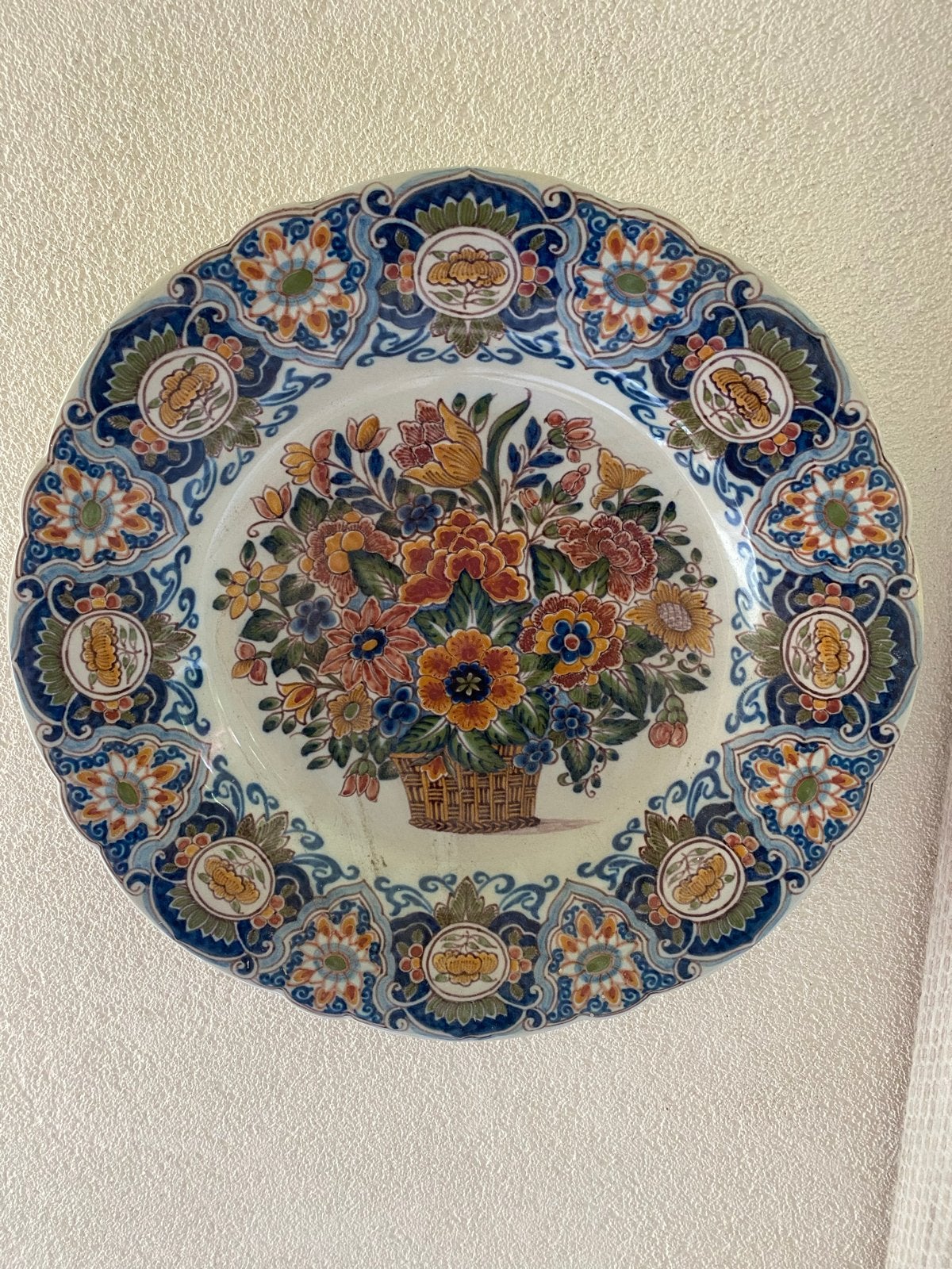 Prachtig Makkum Wandbord - Handgeschilderd, Antiek en Kunst, Ophalen of Verzenden