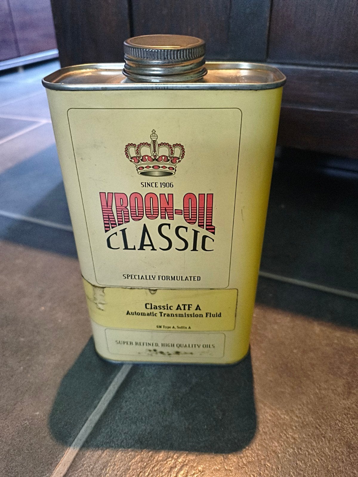 1 liter blik van kroon oil, Ophalen of Verzenden, Gebruikt, Overige