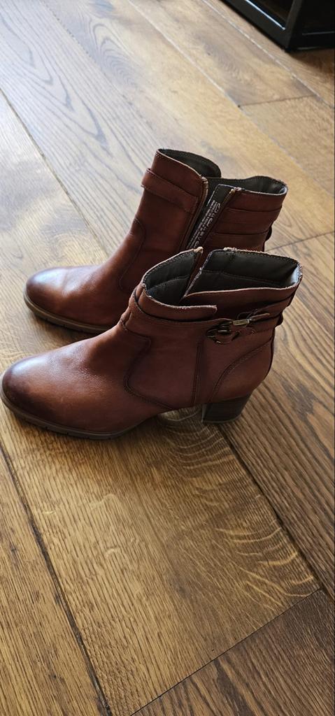 Maat 42. Tamaris laarsjes, Kleding | Dames, Schoenen, Gedragen, Lage of Enkellaarzen, Bruin, Ophalen of Verzenden
