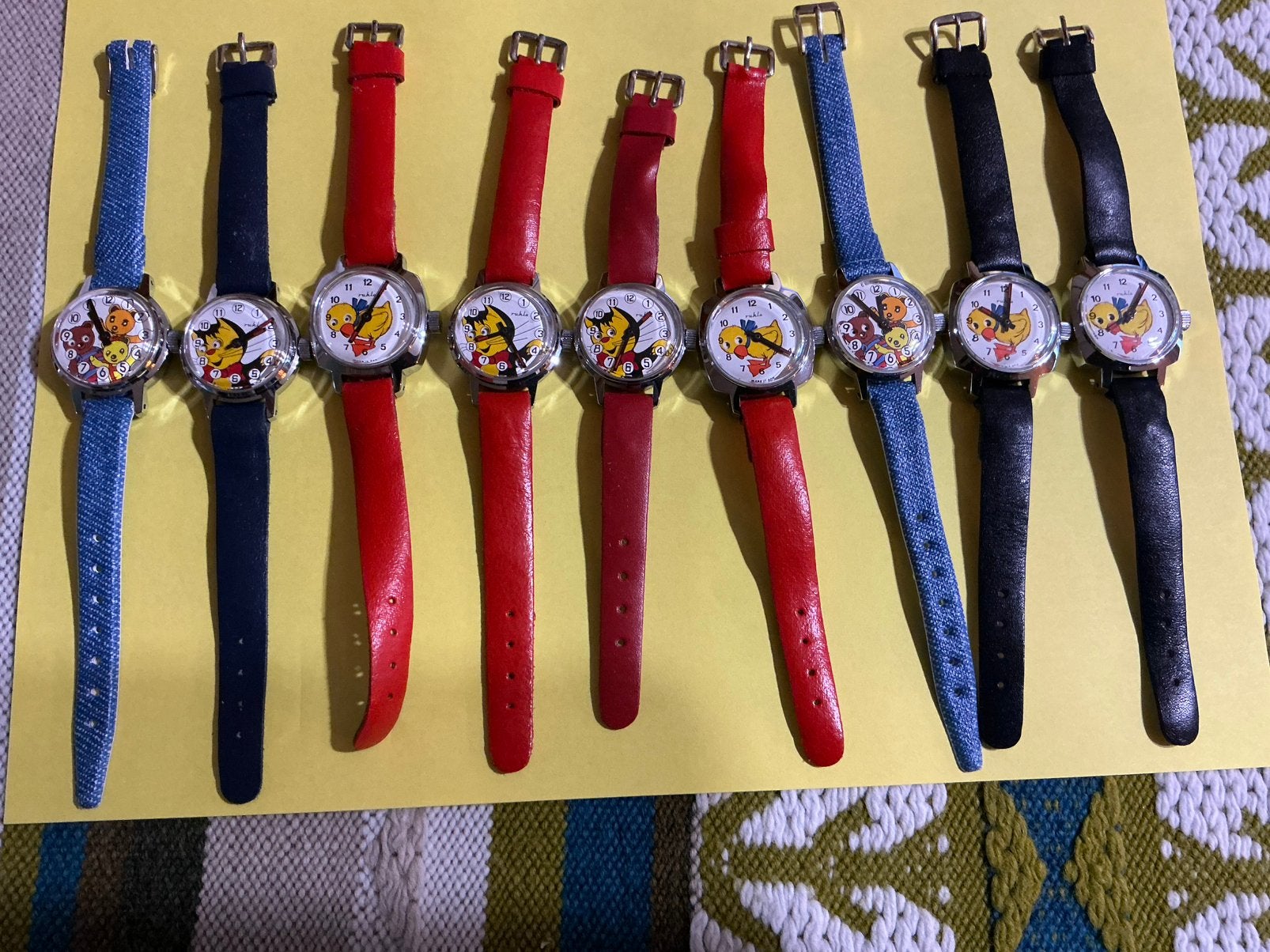Vintage Ruhla DDR kinder / jeugd horloges nos “augenwender”, Ophalen of Verzenden, Nieuw, Jongen of Meisje