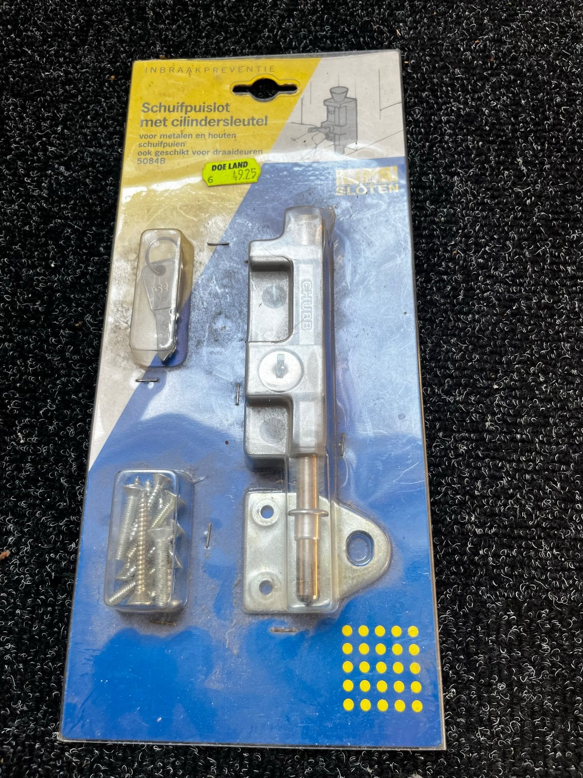 Schuifpuislot met cilindersleutel - Inbraakpreventie, Ophalen of Verzenden, Nieuw, IJzer, Schuif of Grendel