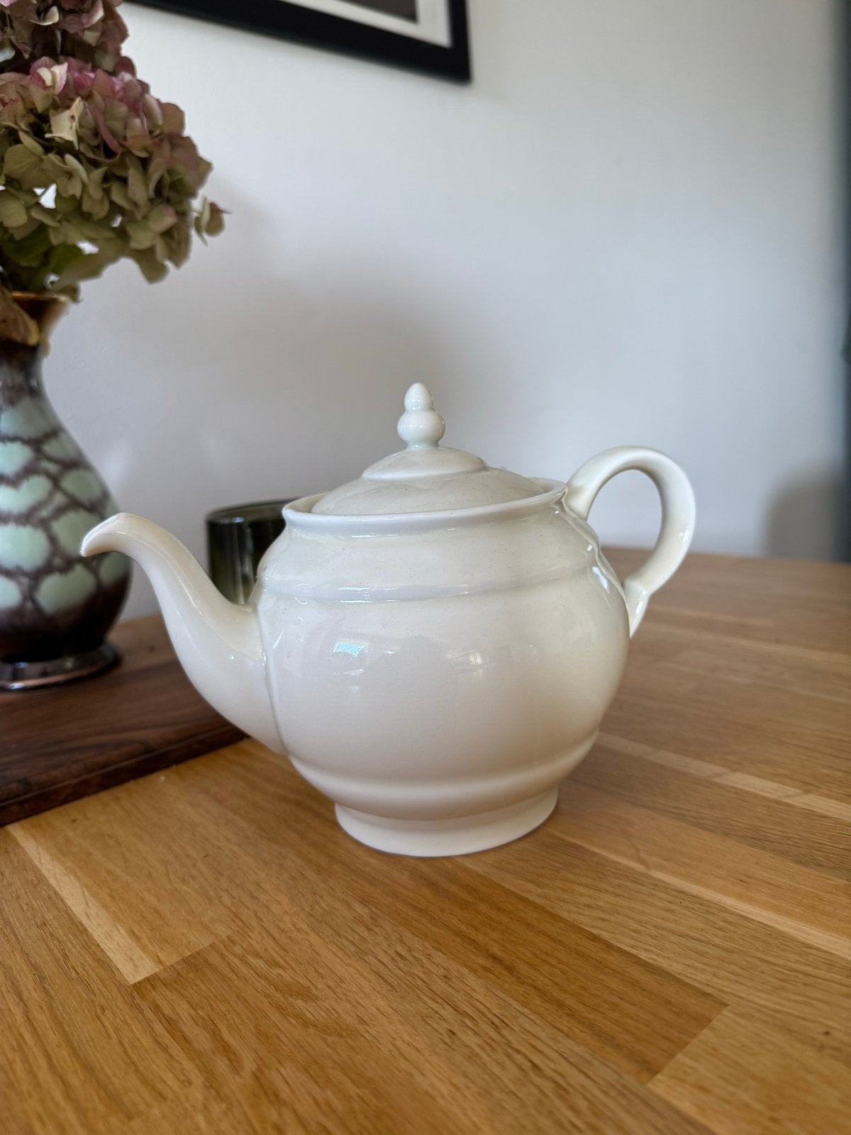 Vintage Mosa Maastricht Theepot - Crème Wit, Ophalen of Verzenden