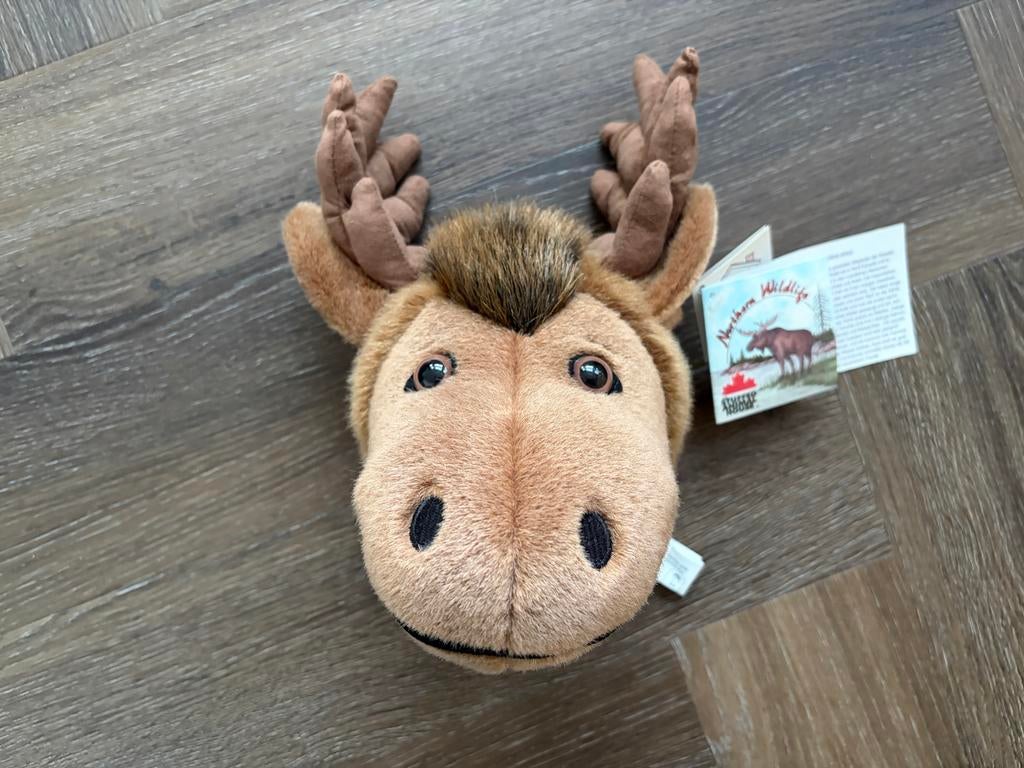 3x Knuffel Muurdecoratie: Eland, Geit en hert, Overige typen, Ophalen of Verzenden, Zo goed als nieuw, Middelgroot (20 tot 80 cm)