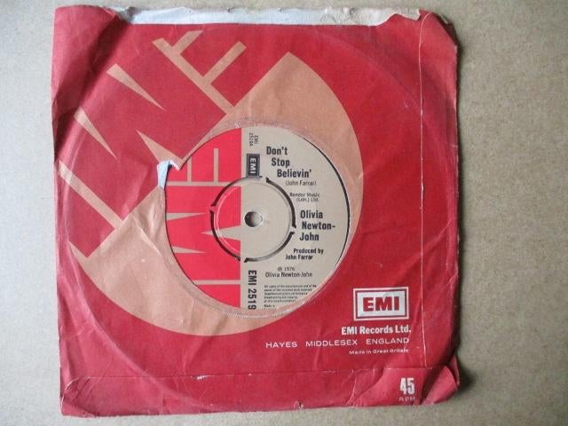 s3655 olivia newton john - dont stop believin, Ophalen, Gebruikt, Overige genres, 7 inch