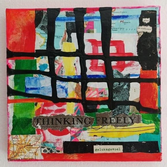Abstract schilderij, Ophalen of Verzenden
