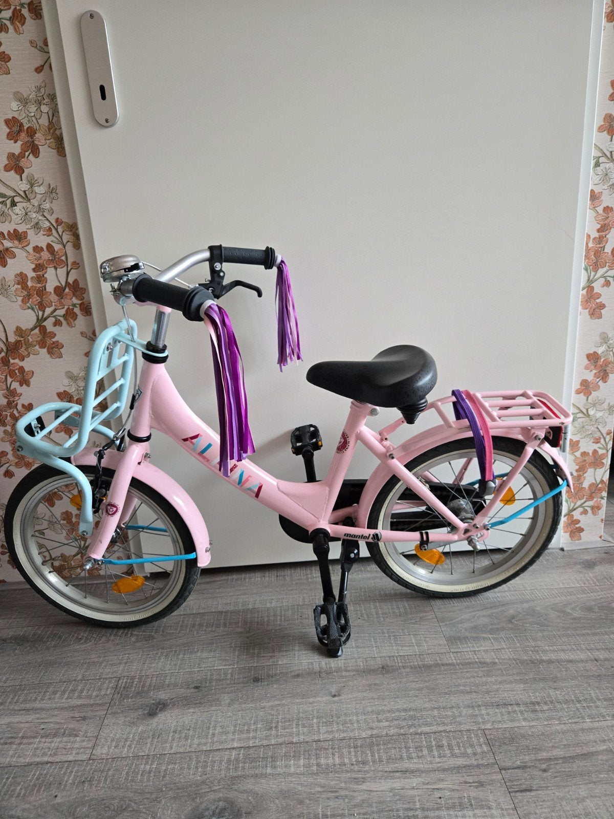 alpina meisjes fiets 16 inch roze, Ophalen, Terugtraprem, Alpina, 16 inch