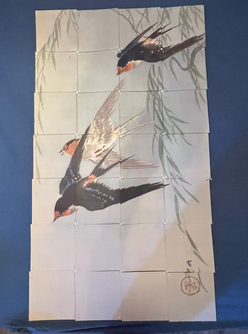 Mooie IXXI zwaluwen, Ophalen of Verzenden, Zo goed als nieuw, 70 cm, 140 cm
