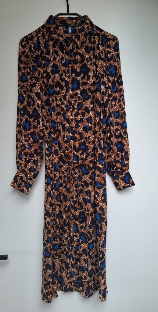 Als NIEUW JDY lange print jurk - maat XS 34, Kleding | Dames, Jurken, Zo goed als nieuw, Maat 34 (XS) of kleiner, Bruin, Onder de knie