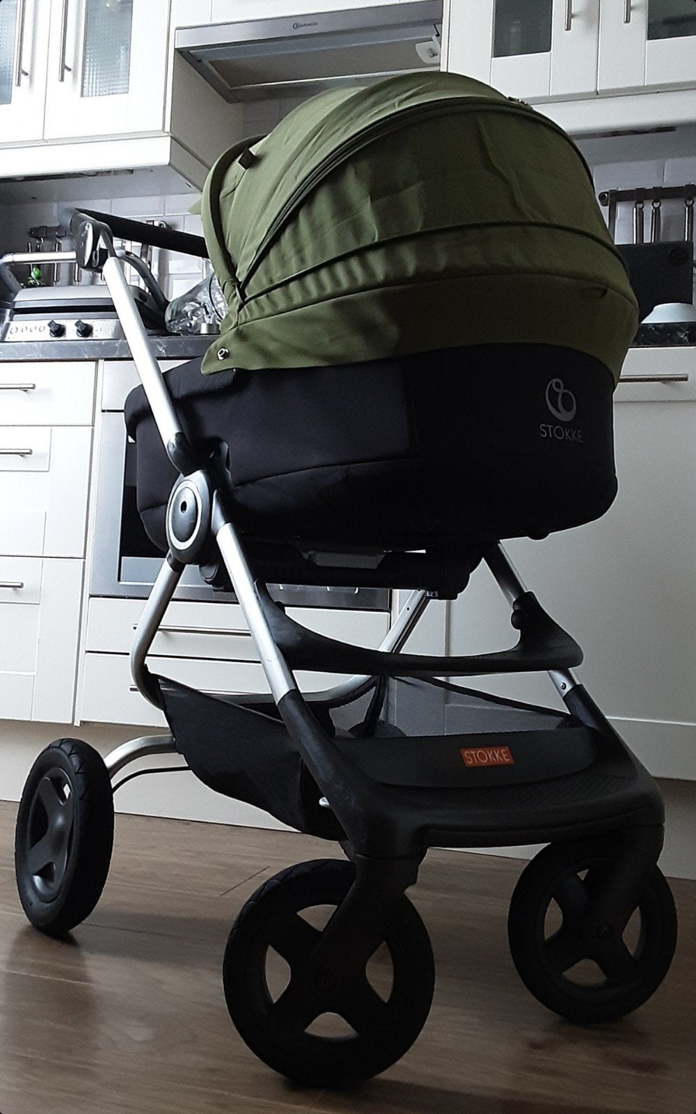 stokke combinatie kinderwagen buggy, Ophalen