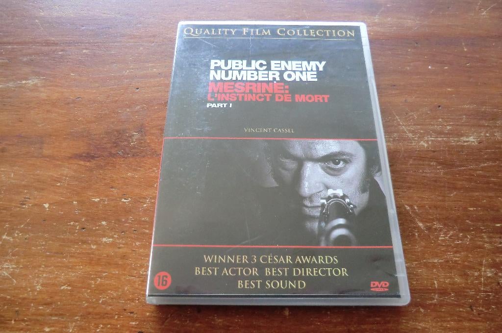DVD - Mesrine - l'Instinct de mort - part 1 / Vincent Cassel, Vanaf 16 jaar, Ophalen of Verzenden, Zo goed als nieuw, Maffia en Misdaad