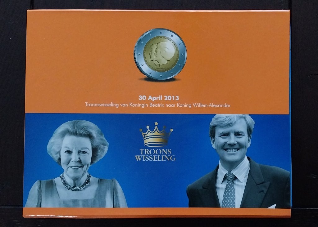 Cassette Gulden-en Euromunten  Beatrix en W.A., Ophalen of Verzenden, Overige landen, Overige waardes