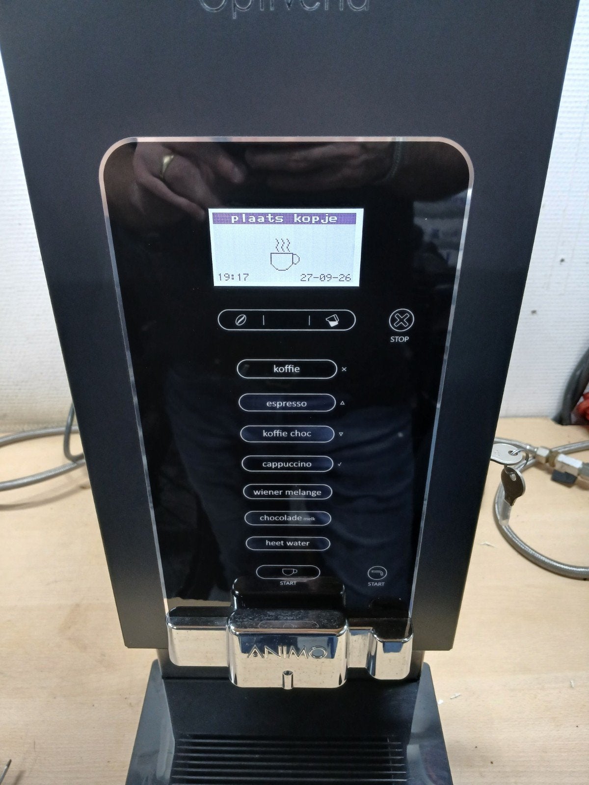 Nette Animo Optivend Instant Koffiemachine Type 32NG S, Ophalen, Gebruikt, Overige typen, 10 kopjes of meer
