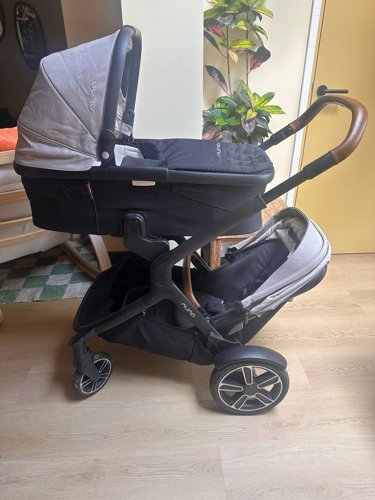Nuna Demi Grow Duowagen - 1 jaar gebruikt, Gebruikt, Duowagen, Ophalen, Kinderwagen