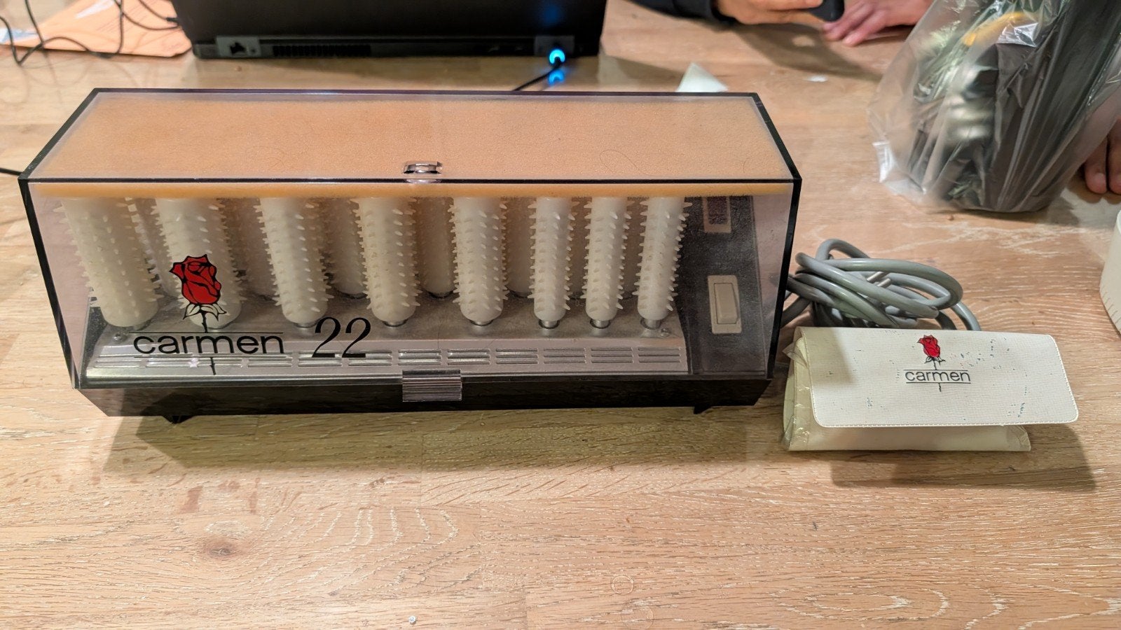 Carmen 22 Haarrollers - Vintage Krulset, Ophalen of Verzenden, Gebruikt, Haarverzorging