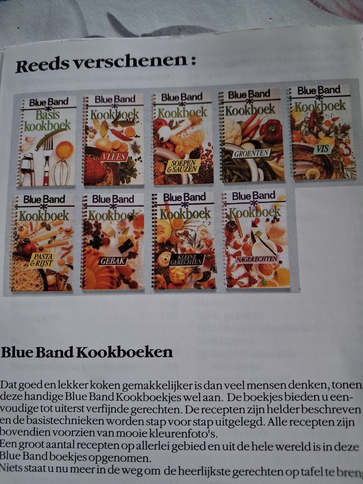 Gevraagd Blue band boekjes, Ophalen of Verzenden