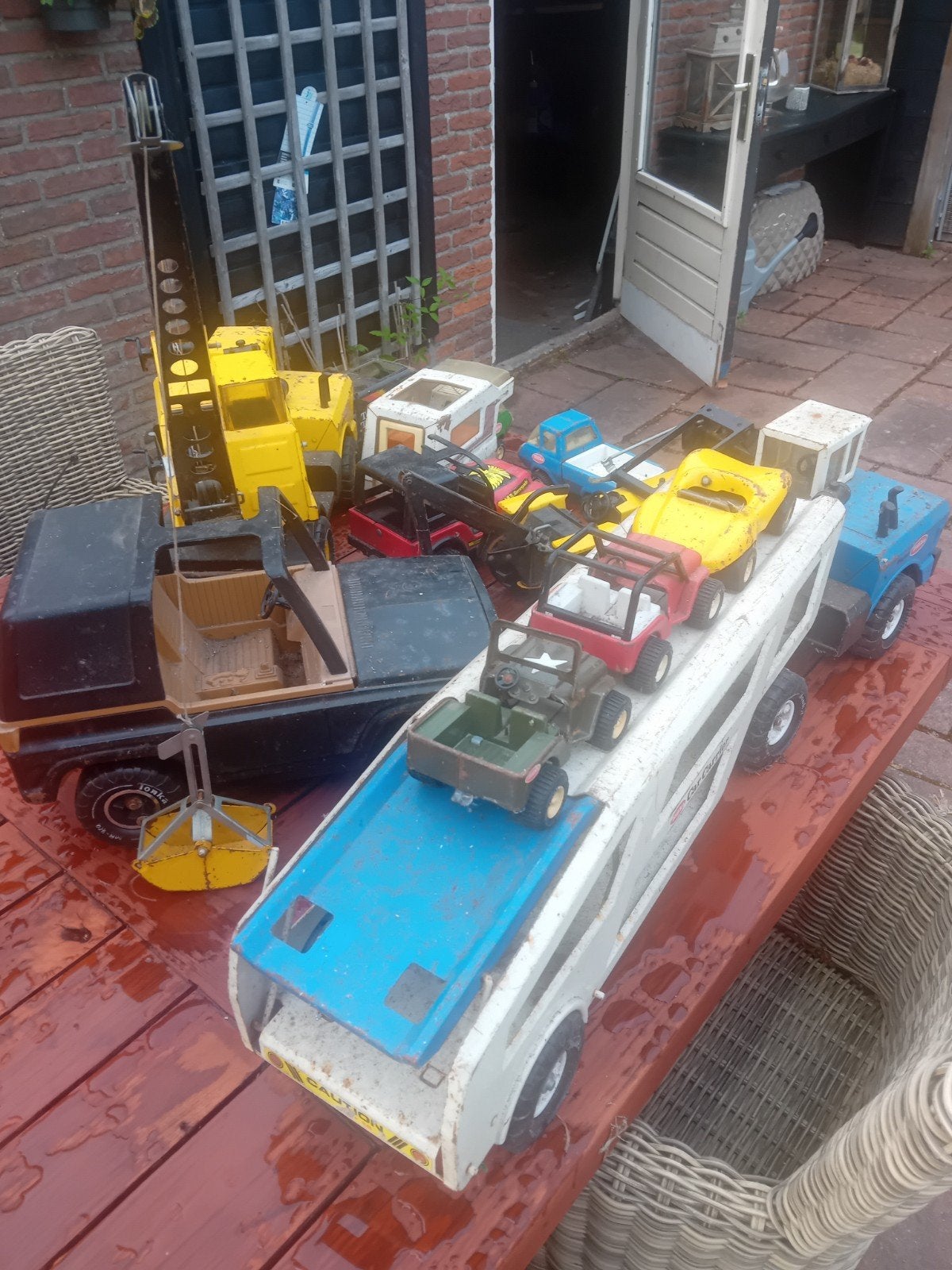 Tonka  speelgoedauto's en vrachtwagens, Kinderen en Baby's, Speelgoed | Speelgoedvoertuigen, Ophalen, Gebruikt