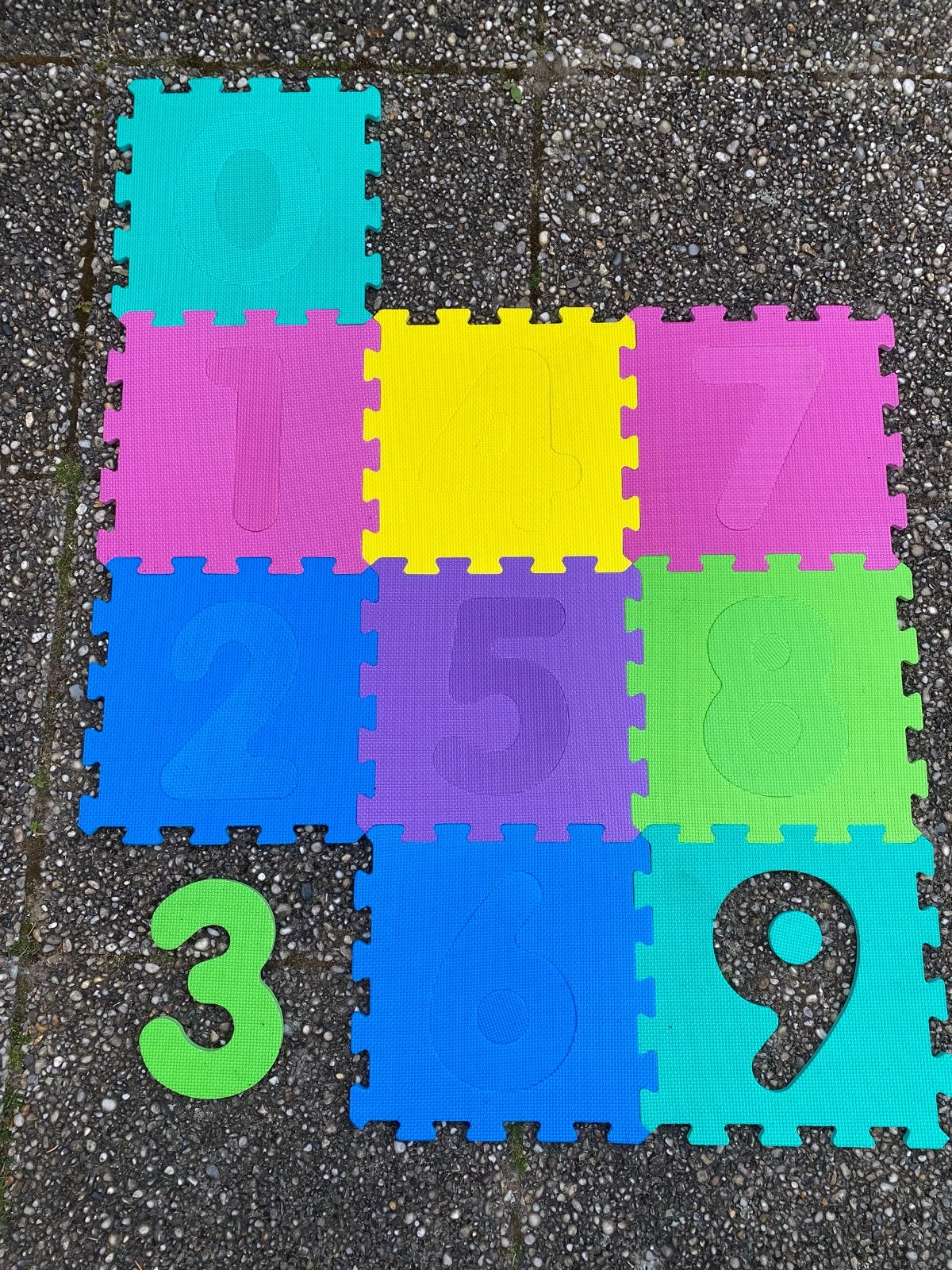 Cijfermatten Speelmatten Baby/Kinderen foam, Ophalen of Verzenden, Gebruikt, Speelkleed