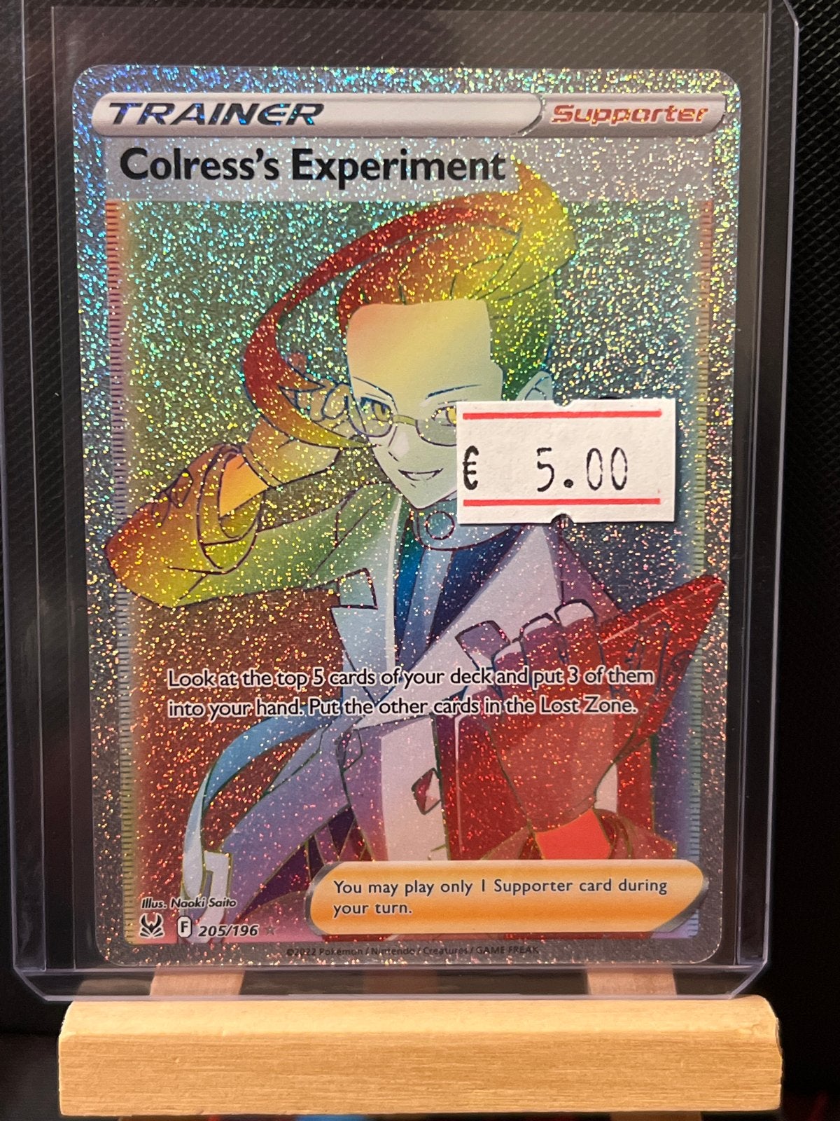 Colress's Experiment Trainer Supporter Pokémon Kaart, Ophalen of Verzenden, Zo goed als nieuw, Losse kaart, Foil