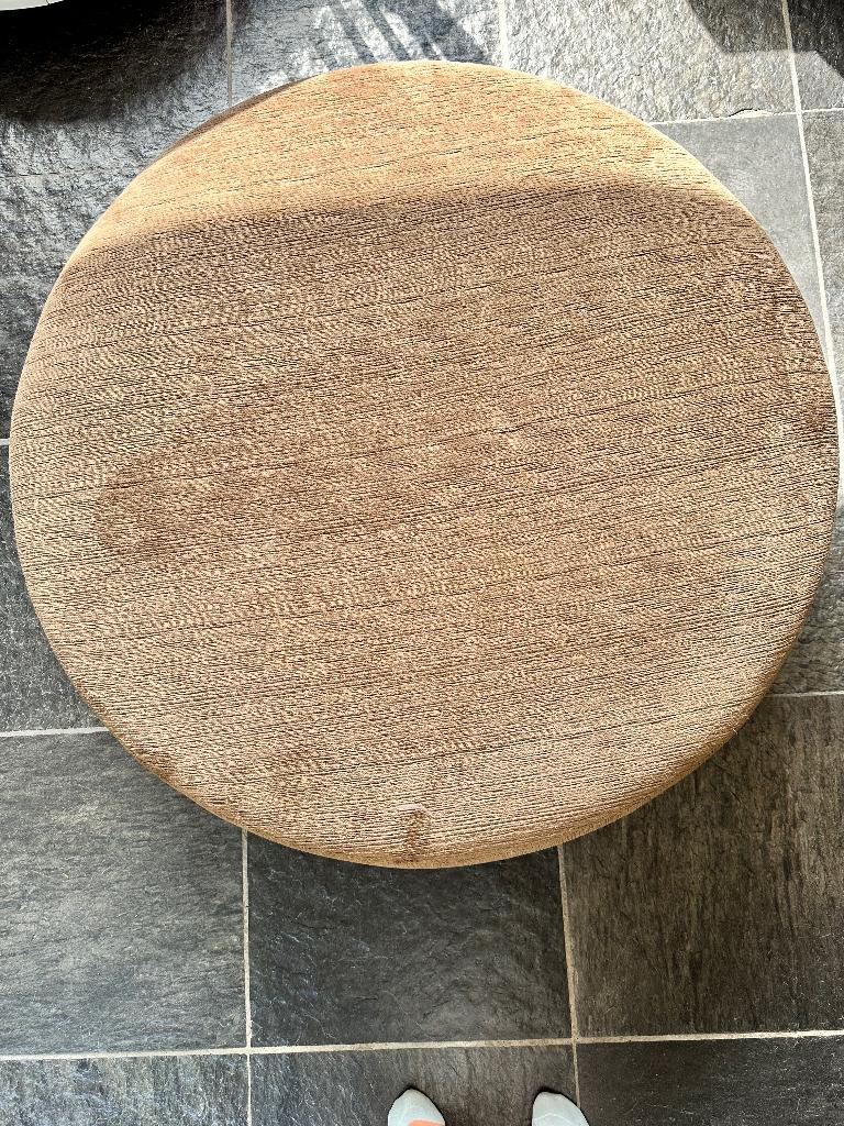 Poef Jotex - Bruin, Ophalen, Japandi, Rond, 100 tot 125 cm
