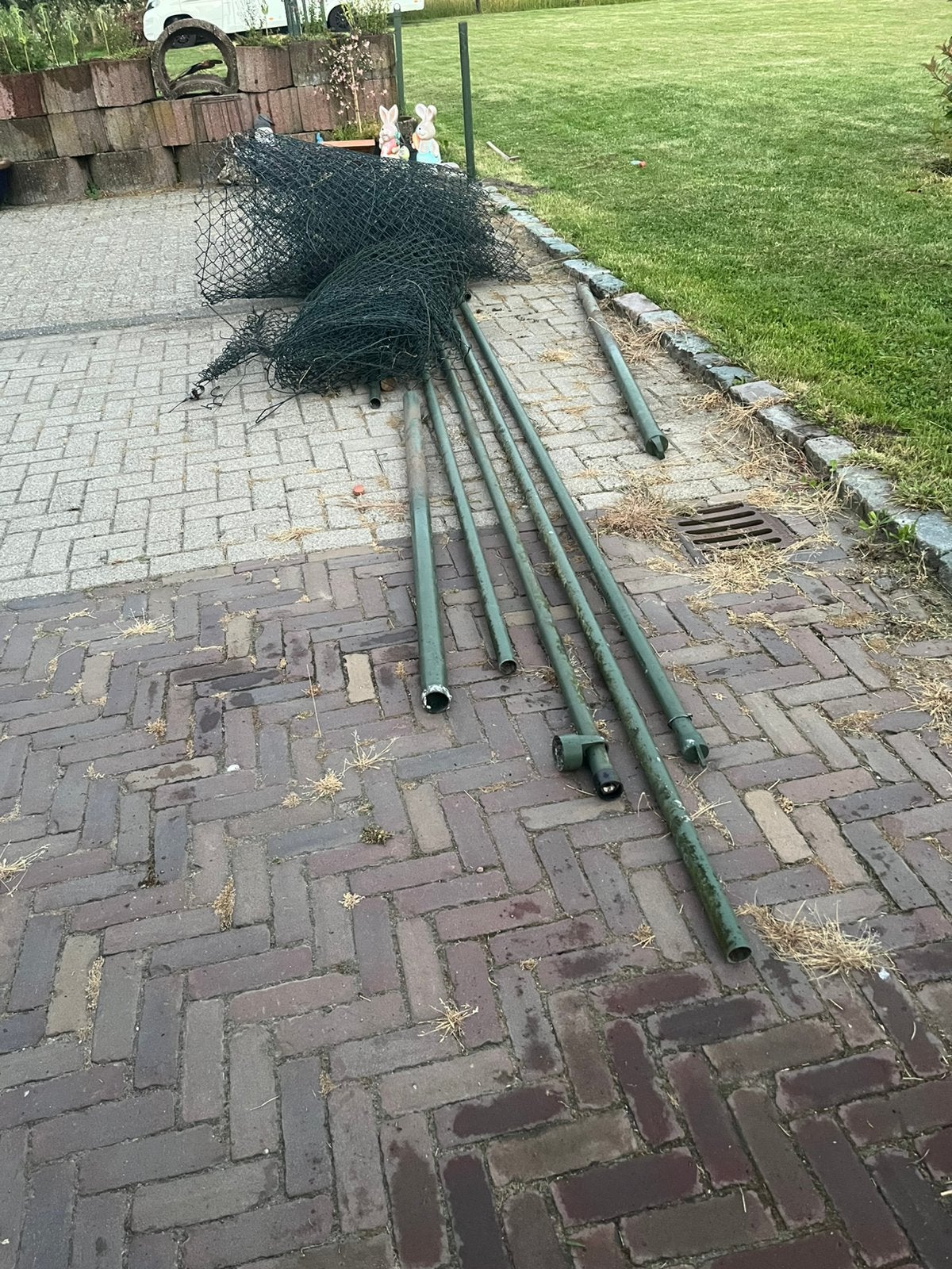 B&G Gaashekwerk harmonicagaas rasterade met bovenbuis 50m, Ophalen, Gebruikt, 20 meter of meer, Overige typen