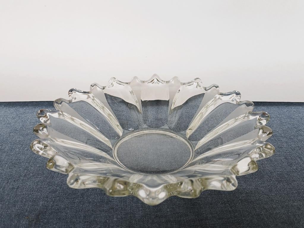 Schaal VEB Schwepnitz Art Deco Persglas, Ophalen of Verzenden